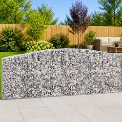 Sturdy 9-Piece Arched Gabion Baskets for Garden Walls