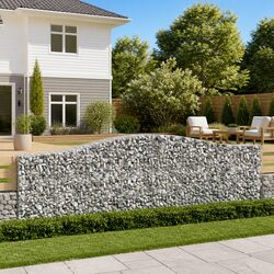 Sturdy Arched Gabion Baskets 3 pcs for Your Garden