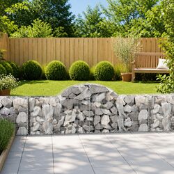 Sturdy Arched Gabion Baskets Set for Outdoor Spaces