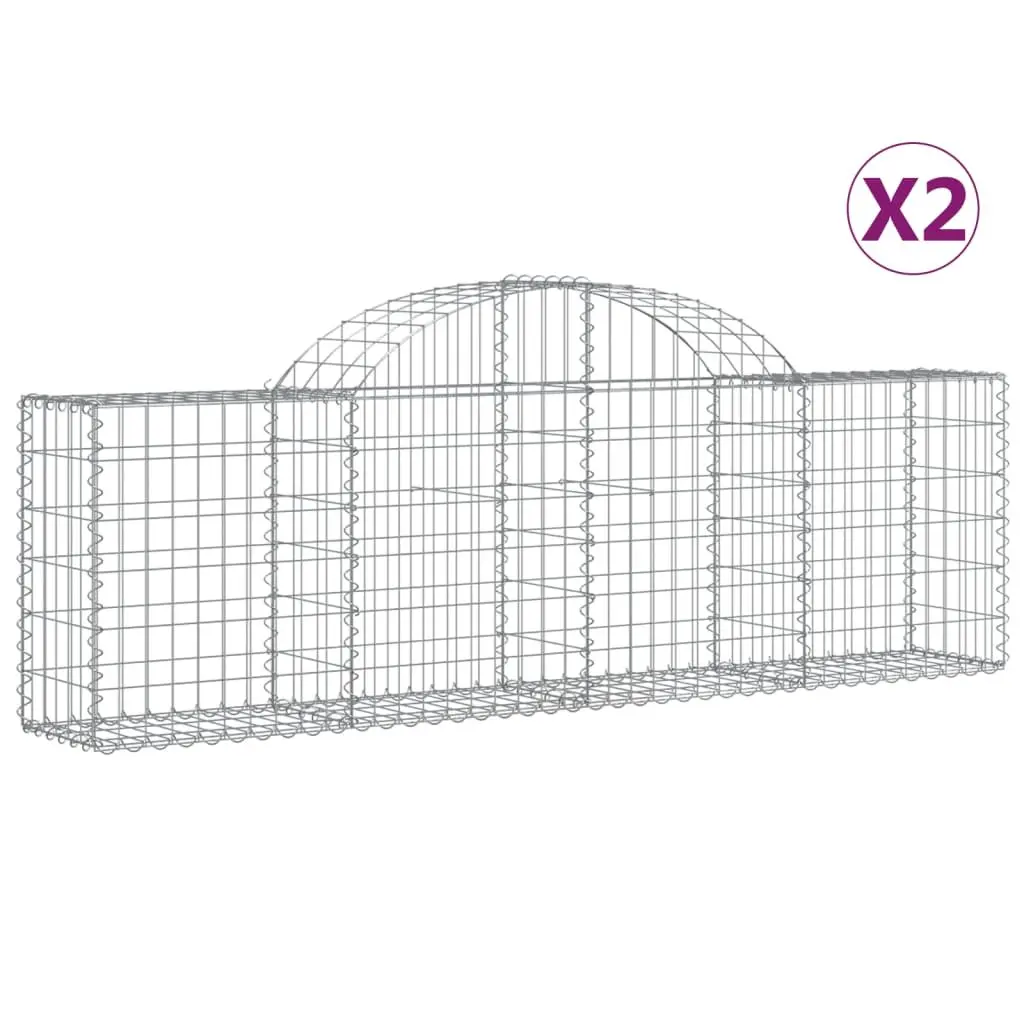 Arched Gabion Baskets Set for Outdoor Spaces