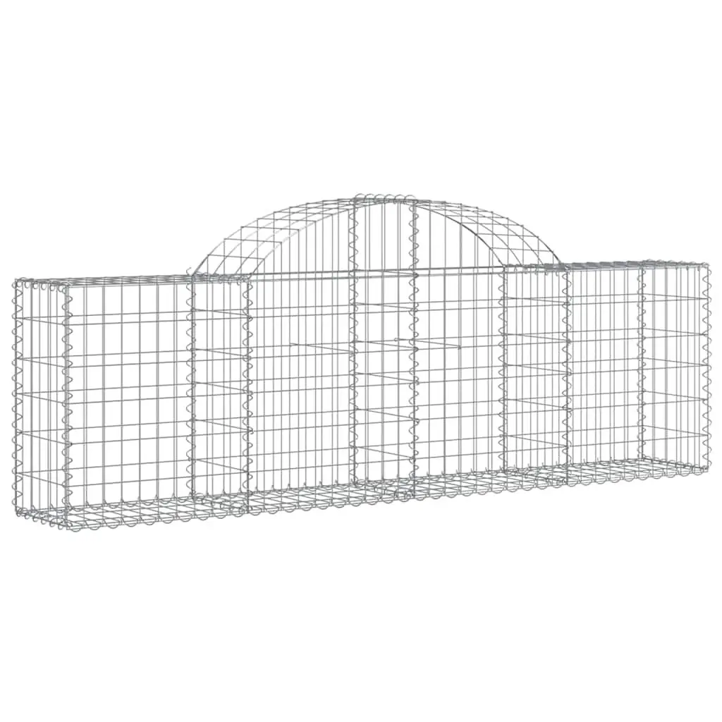 3pc Arched Gabion Baskets for Strong Garden Barriers