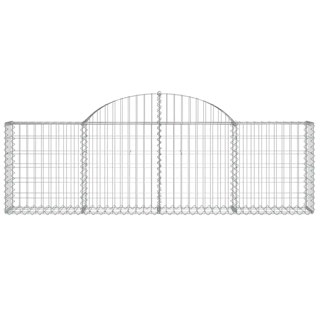 3pc Arched Gabion Baskets for Strong Garden Barriers