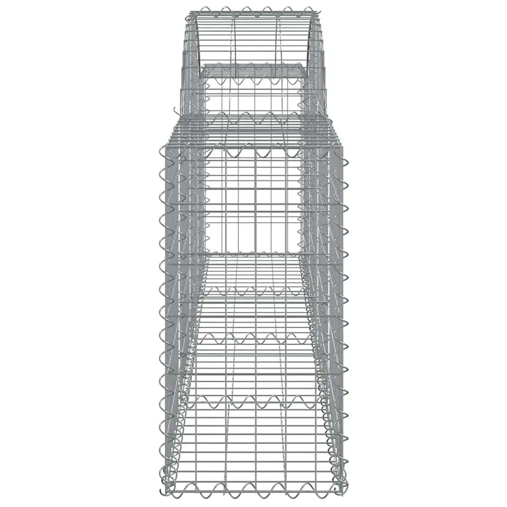 3pc Arched Gabion Baskets for Strong Garden Barriers