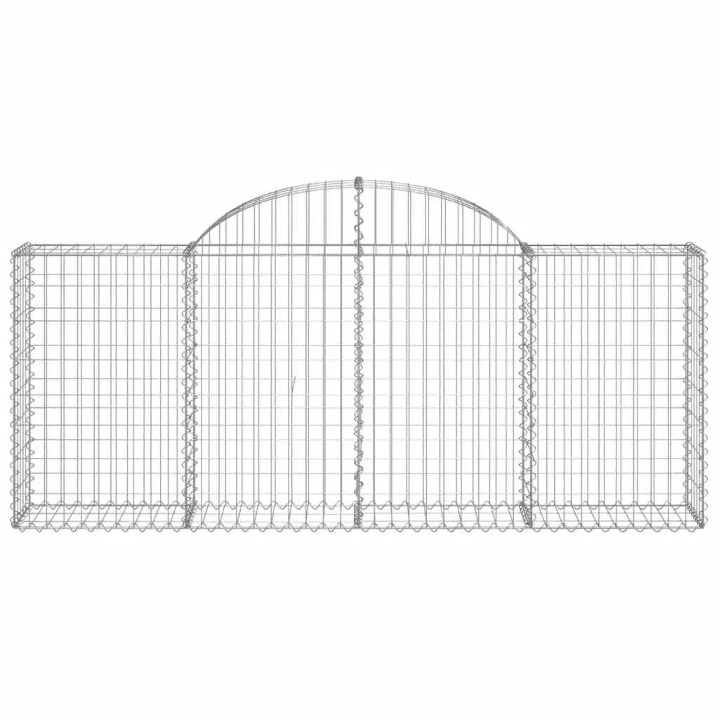 Arched Gabion Baskets 5 pcs for Outdoor Barriers