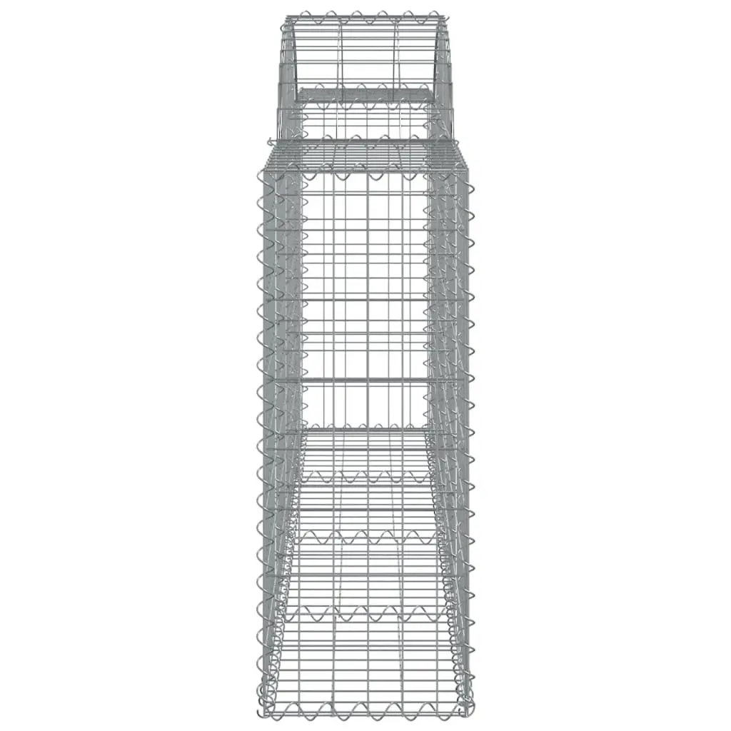 Arched Gabion Baskets 6 pcs for Garden Barriers