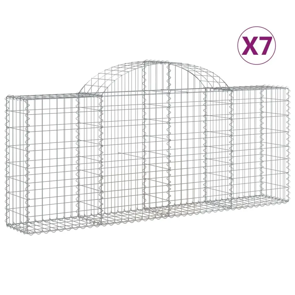 Arched Gabion Baskets Set for Garden Barriers