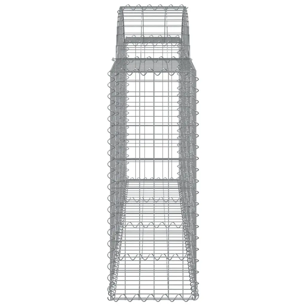 Arched Gabion Baskets 10 pcs Galvanised Iron