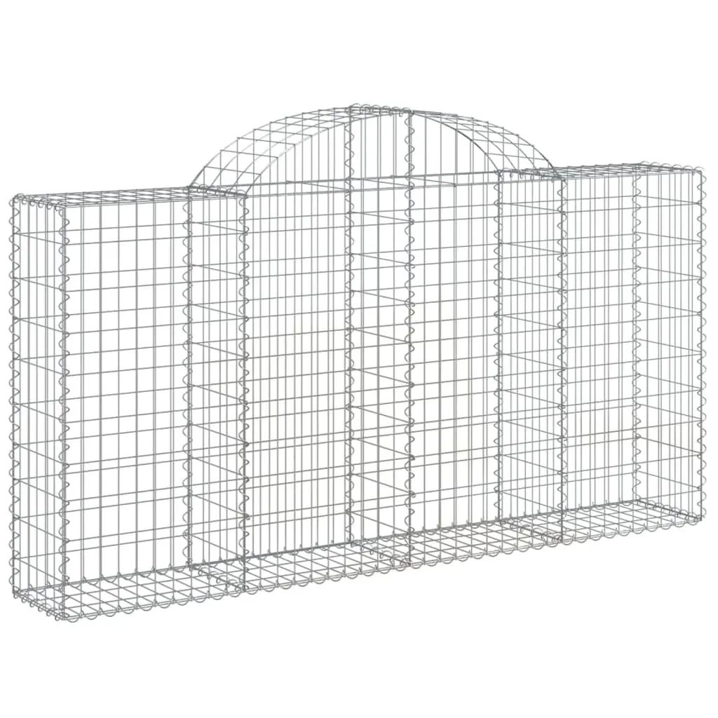 Arched Gabion Baskets 5 pcs for Garden Barriers