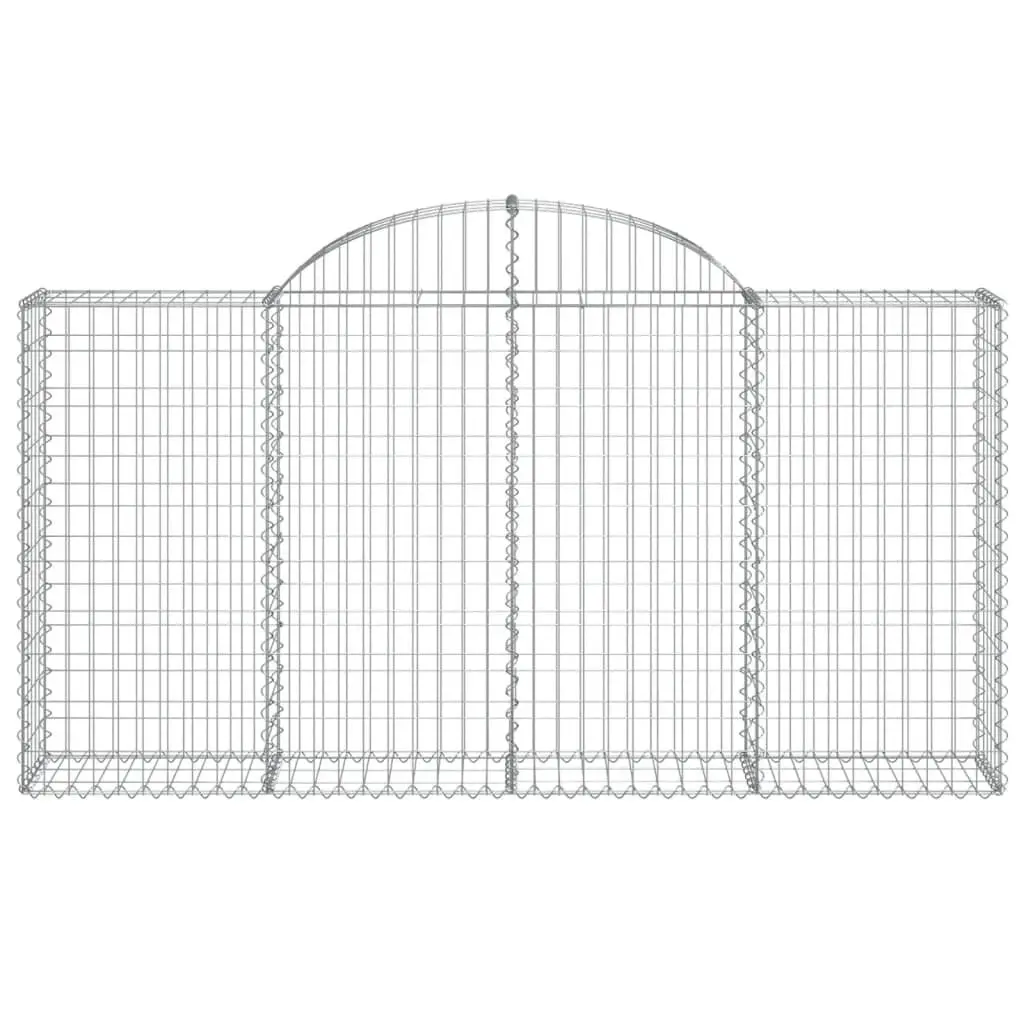 Arched Gabion Baskets 5 pcs for Garden Barriers