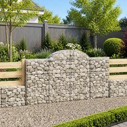 Durable Arched Gabion Baskets Set of 3 for Garden