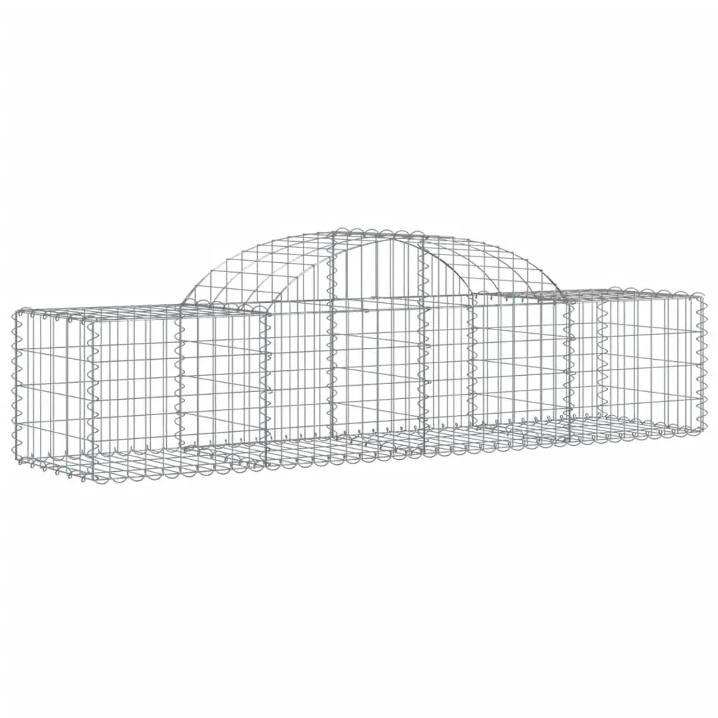 Arched Gabion Baskets 4 pcs for Outdoor Use