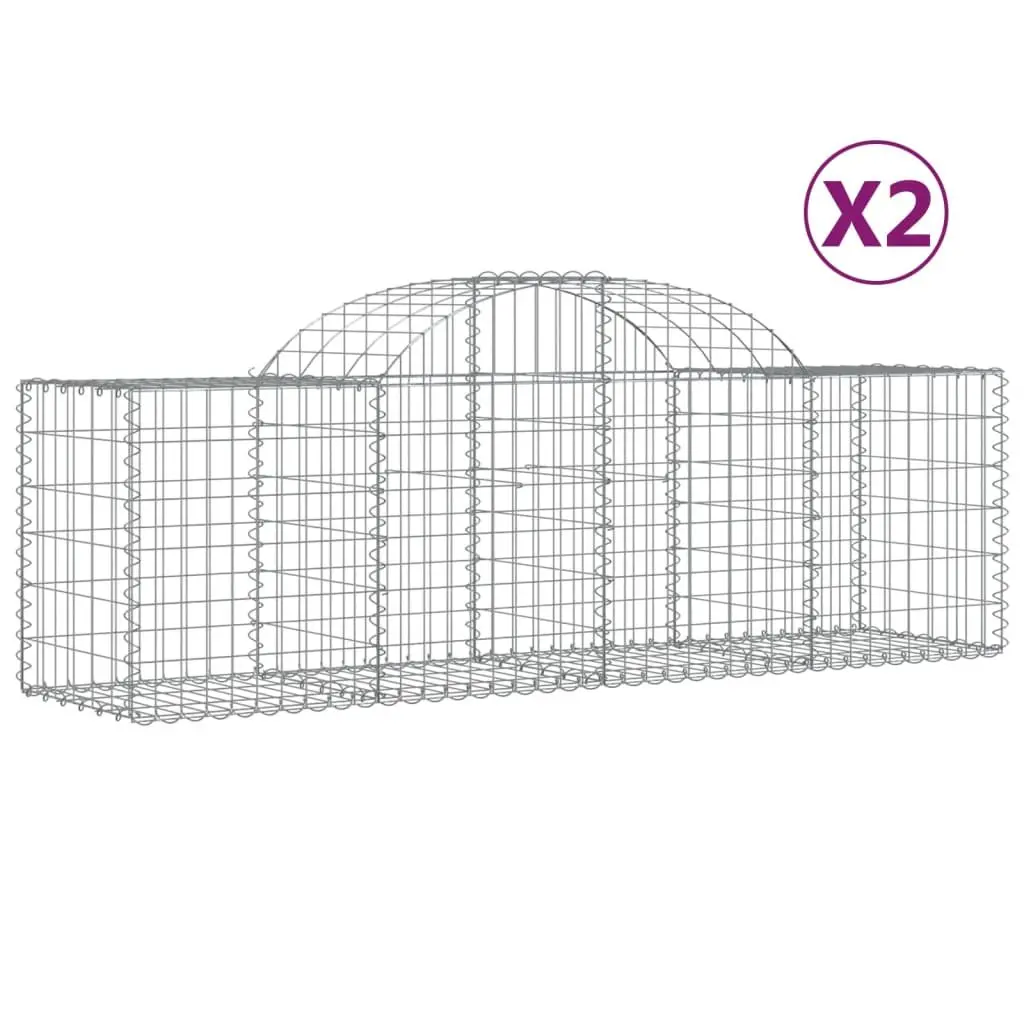 Arched Gabion Baskets for Garden Barrier