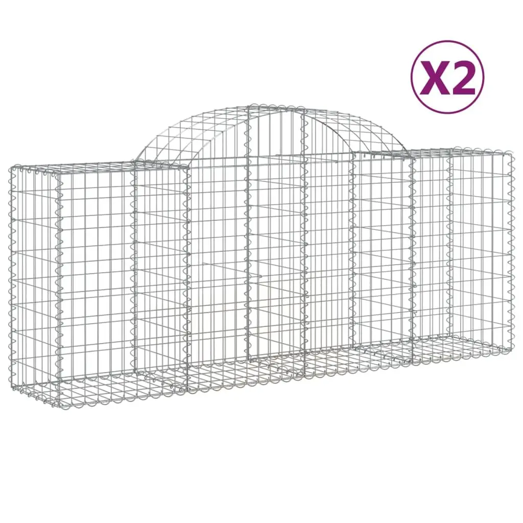 Arched Gabion Baskets for Garden Barriers