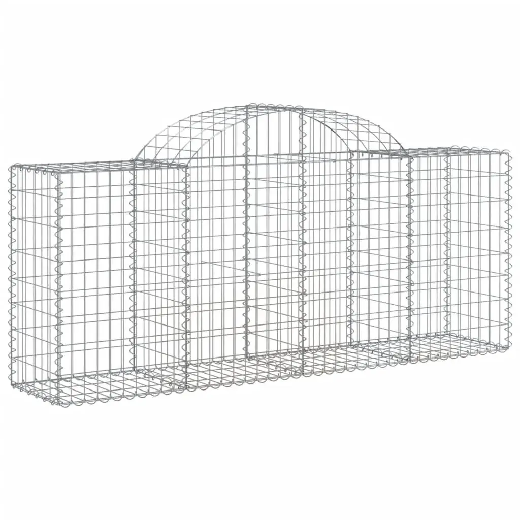 7-Piece Arched Gabion Baskets for Garden Walls