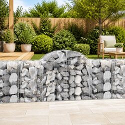 Durable Arched Gabion Baskets - 9 Piece Garden Set