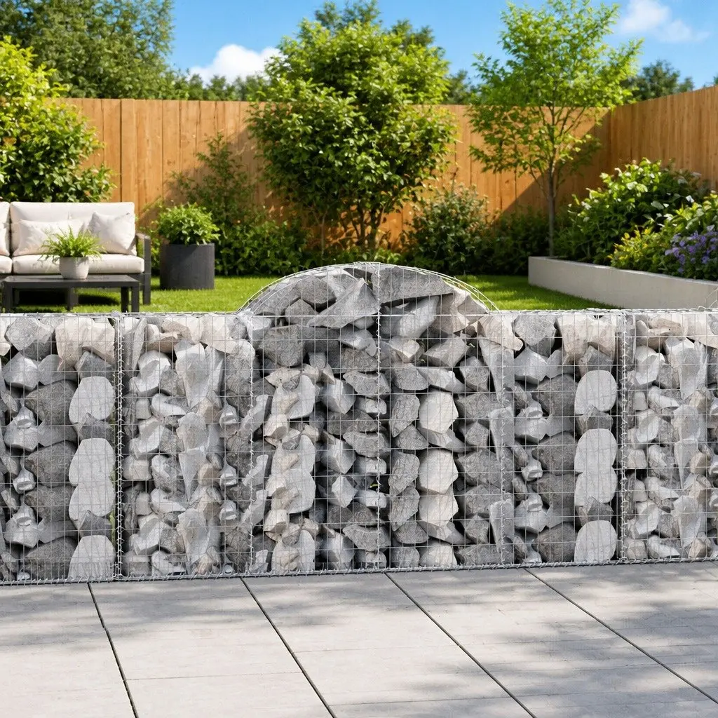 Arched Gabion Baskets Set for Garden Barriers