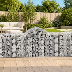 Sturdy Arched Gabion Baskets 5 pcs for Outdoor Use