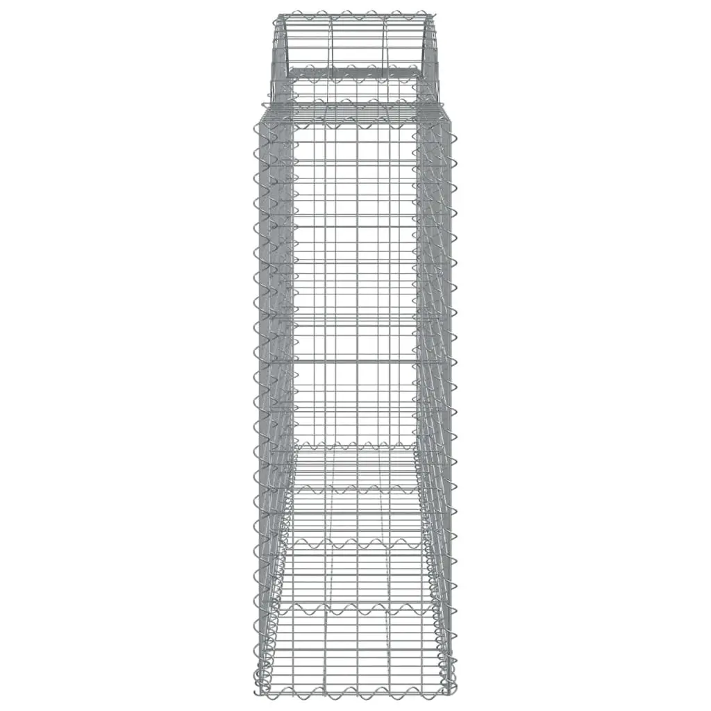 Arched Gabion Baskets 3 pcs Garden Barrier Retaining Wall Outdoor Decorative