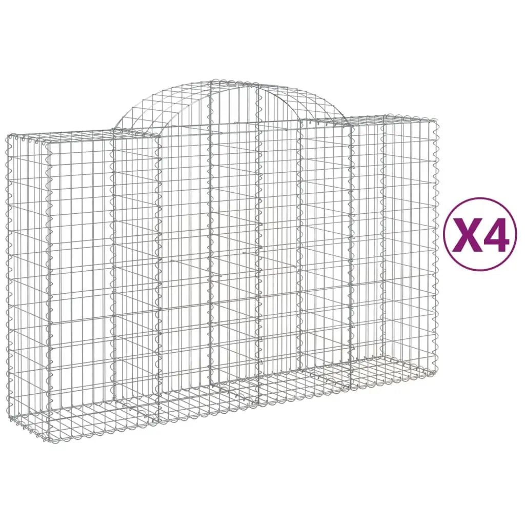 Arched Gabion Baskets Set for Garden Use