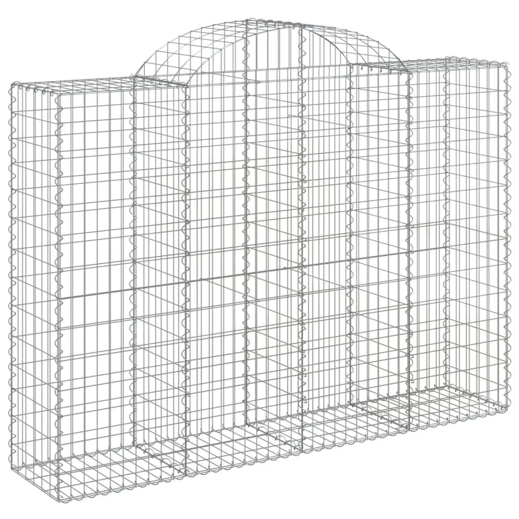 Arched Gabion Baskets 3pcs Garden Decorative Retaining Wall Barrier Outdoor Cage
