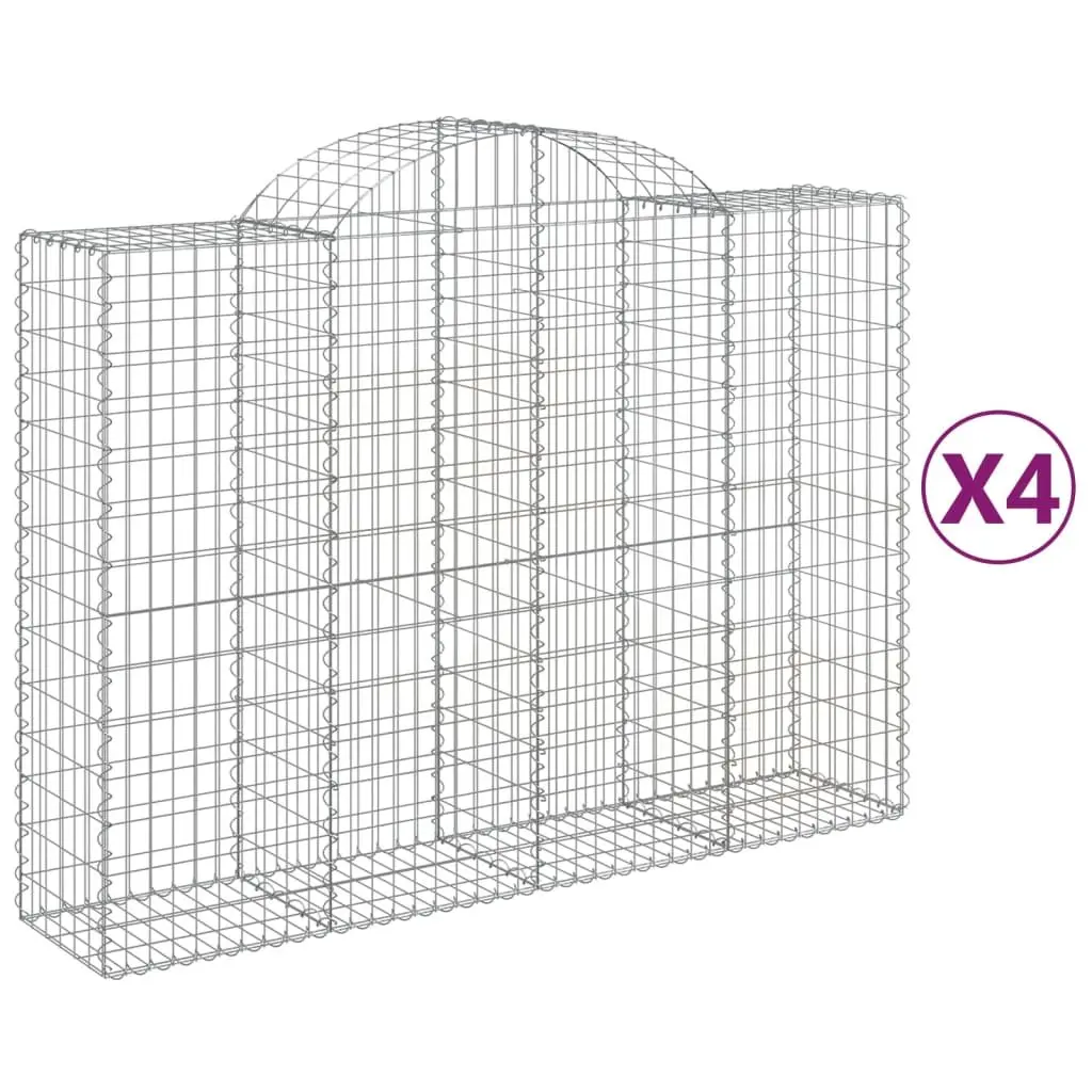 Arched Gabion Baskets Set for Outdoor Use