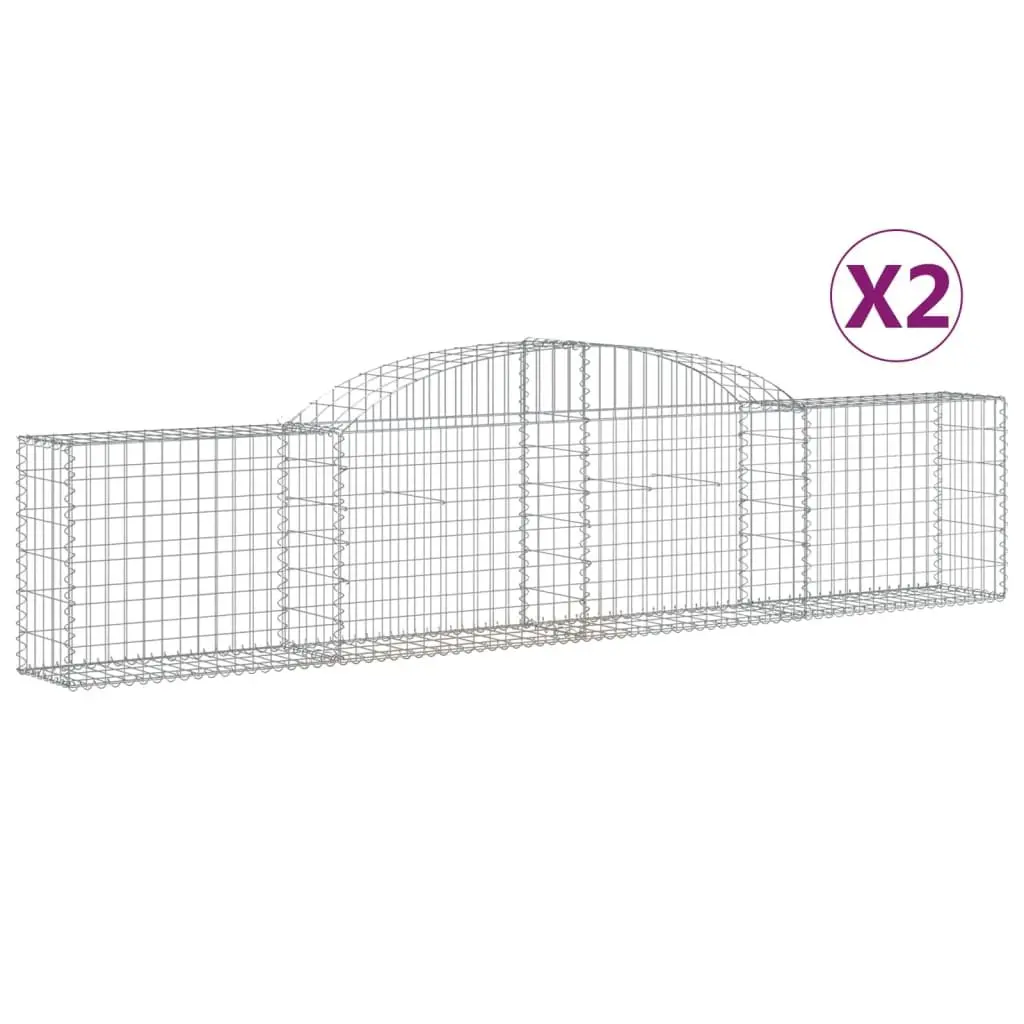 Arched Gabion Baskets for Garden Barriers