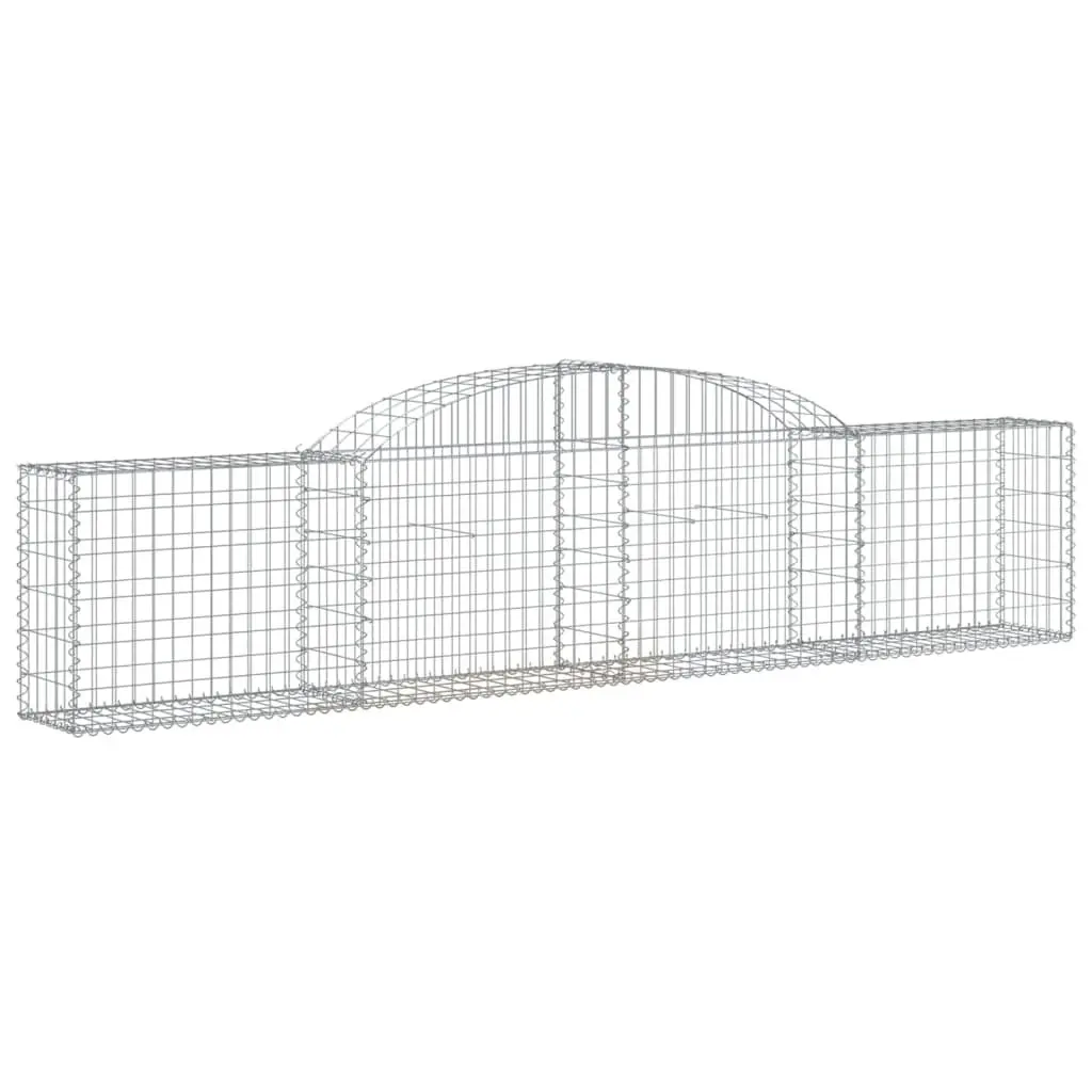Arched Gabion Baskets for Garden Barriers