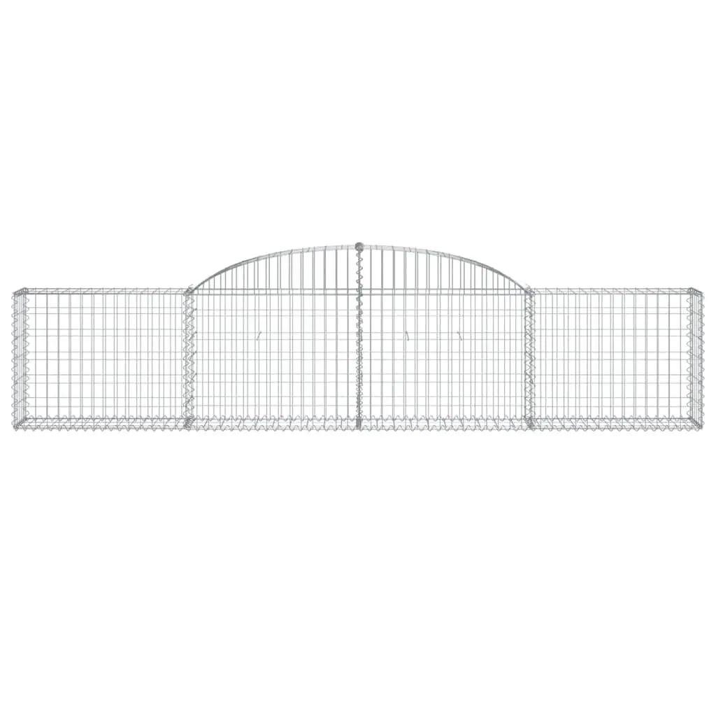 Arched Gabion Baskets for Garden Barriers