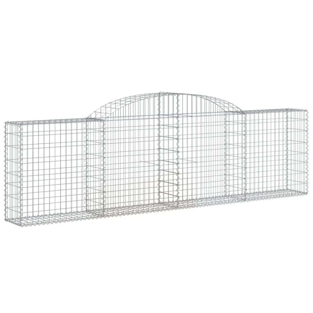 Arched Gabion Baskets 3pcs 300x30x80/100cm