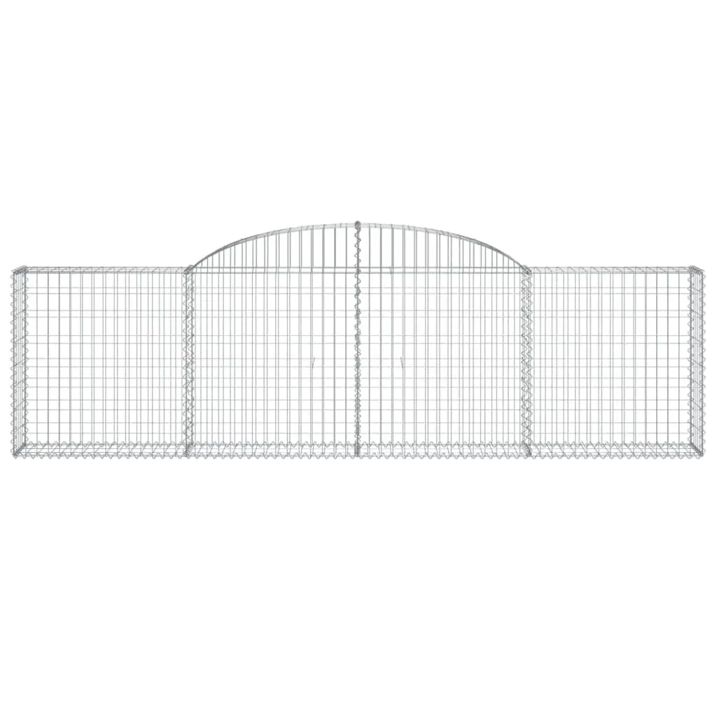 Arched Gabion Baskets 3pcs 300x30x80/100cm