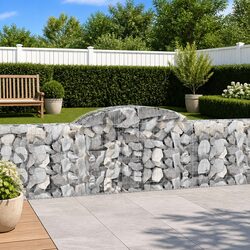 5-Piece Arched Gabion Baskets for Garden Barriers