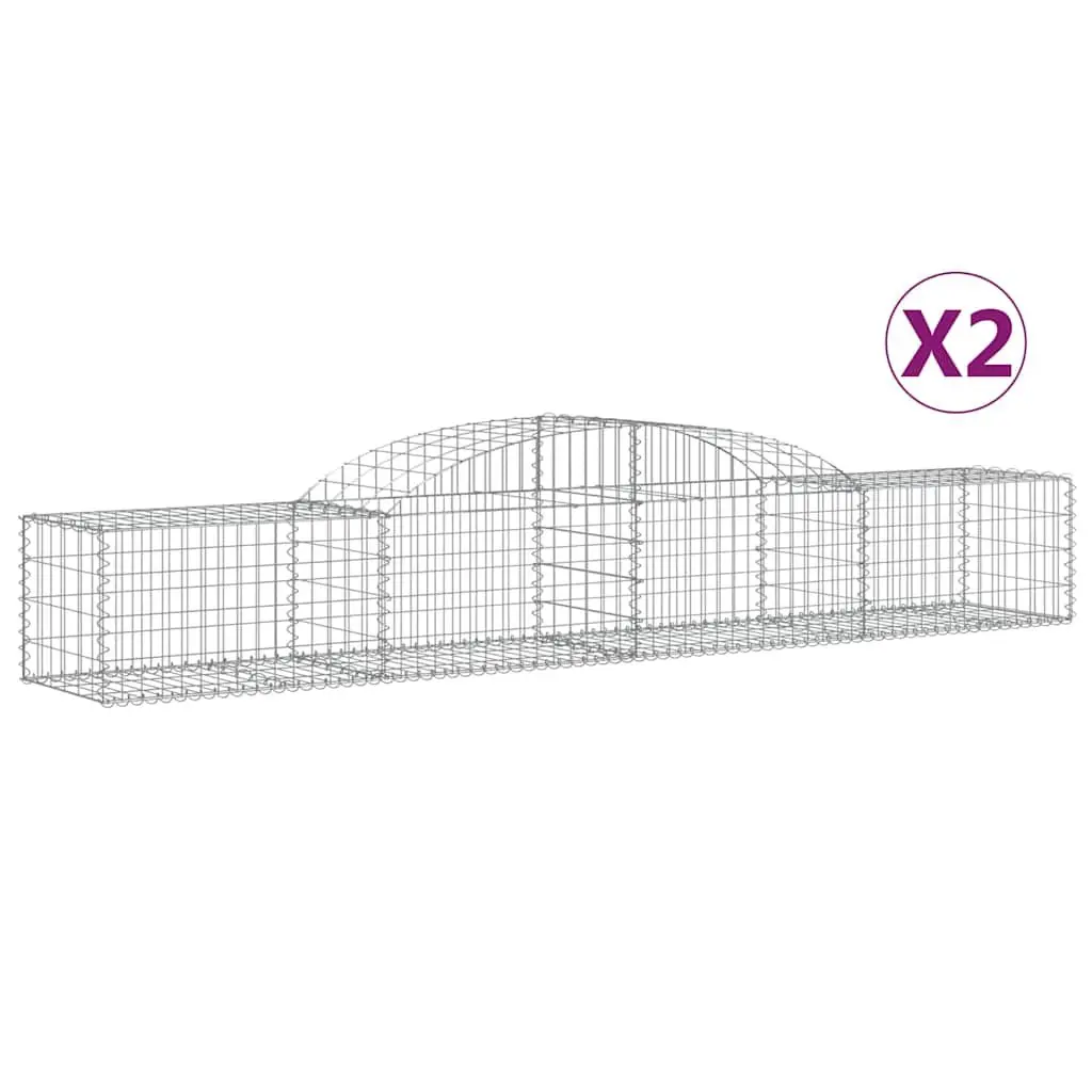 Arched Gabion Baskets Set for Outdoor Use
