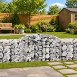 Durable Arched Gabion Baskets - 2pcs, 300x50x80/100cm