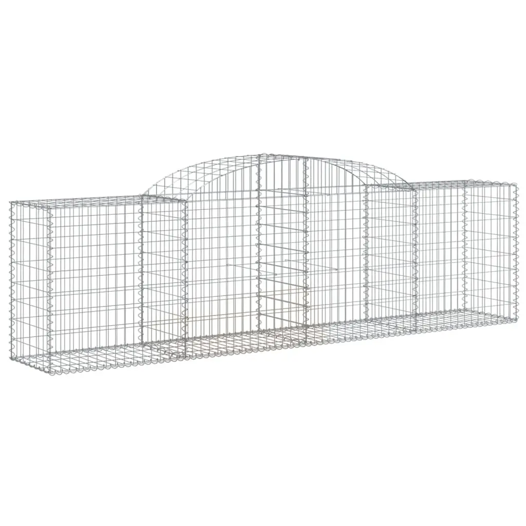 Arched Gabion Baskets 6 pcs for Garden Barriers