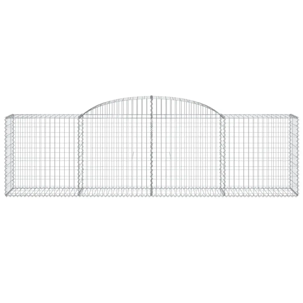 Arched Gabion Baskets 6 pcs for Garden Barriers