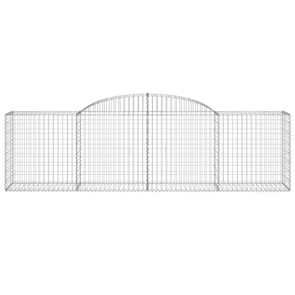Arched Gabion Baskets 7 pcs for Garden Barriers