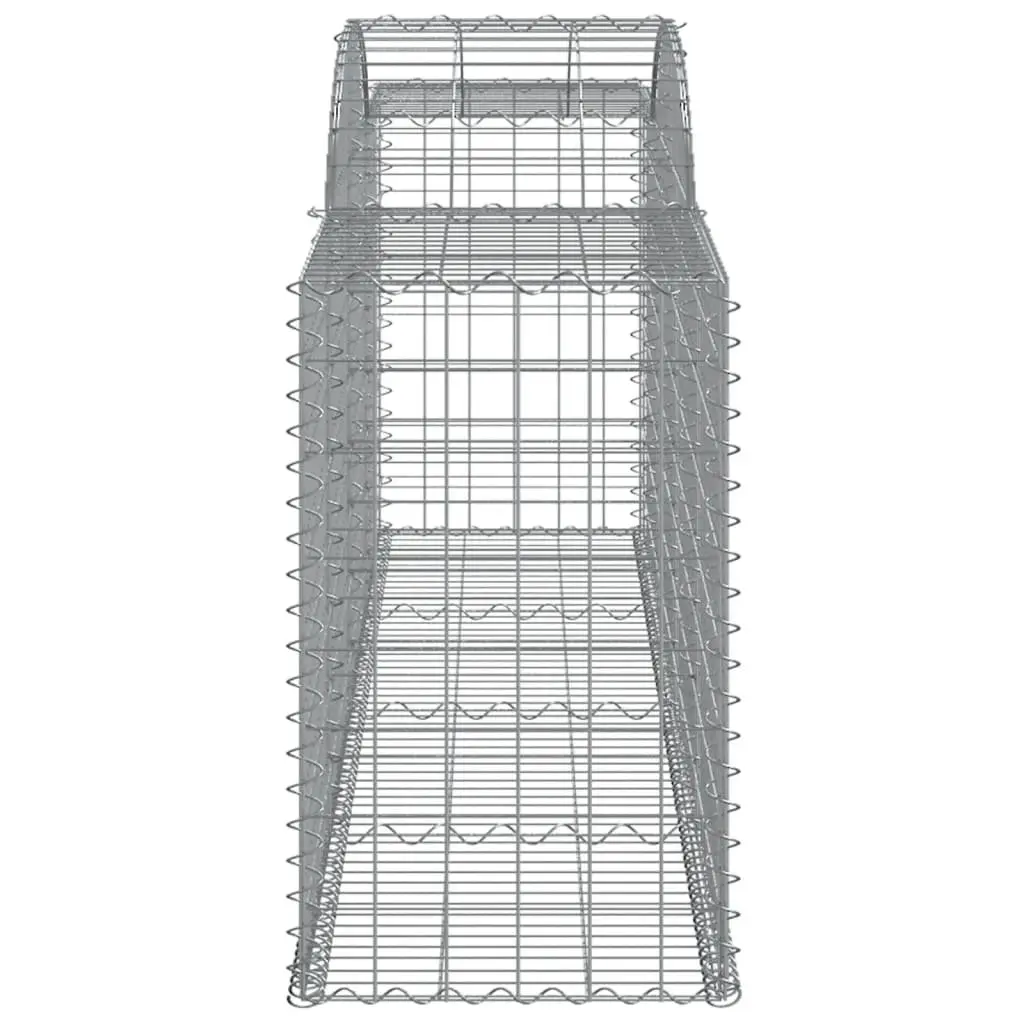 Arched Gabion Baskets 7 pcs for Garden Barriers