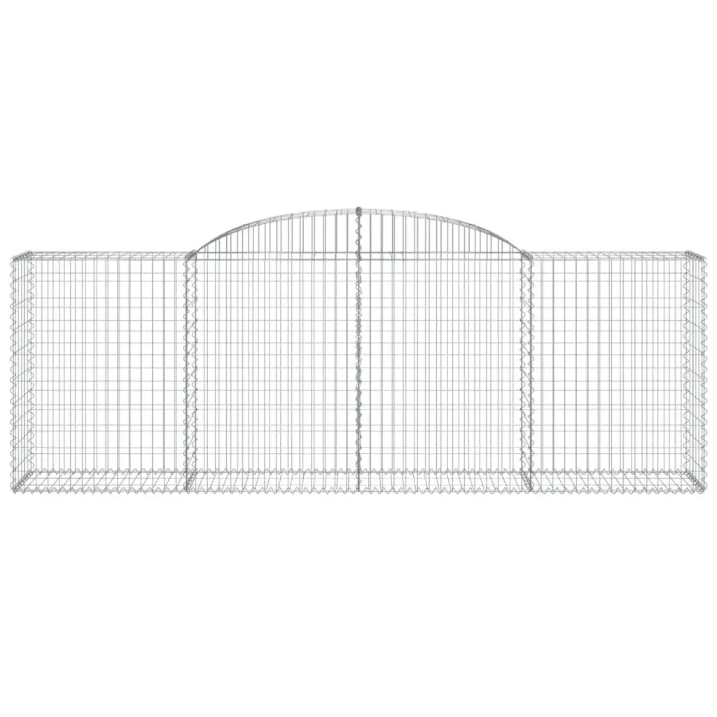 Arched Gabion Baskets 2 pcs 300x50x100/120 cm