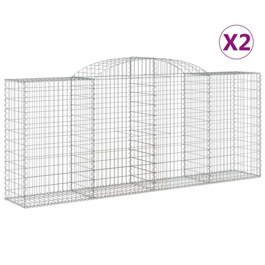 Arched Gabion Baskets for Garden Barriers