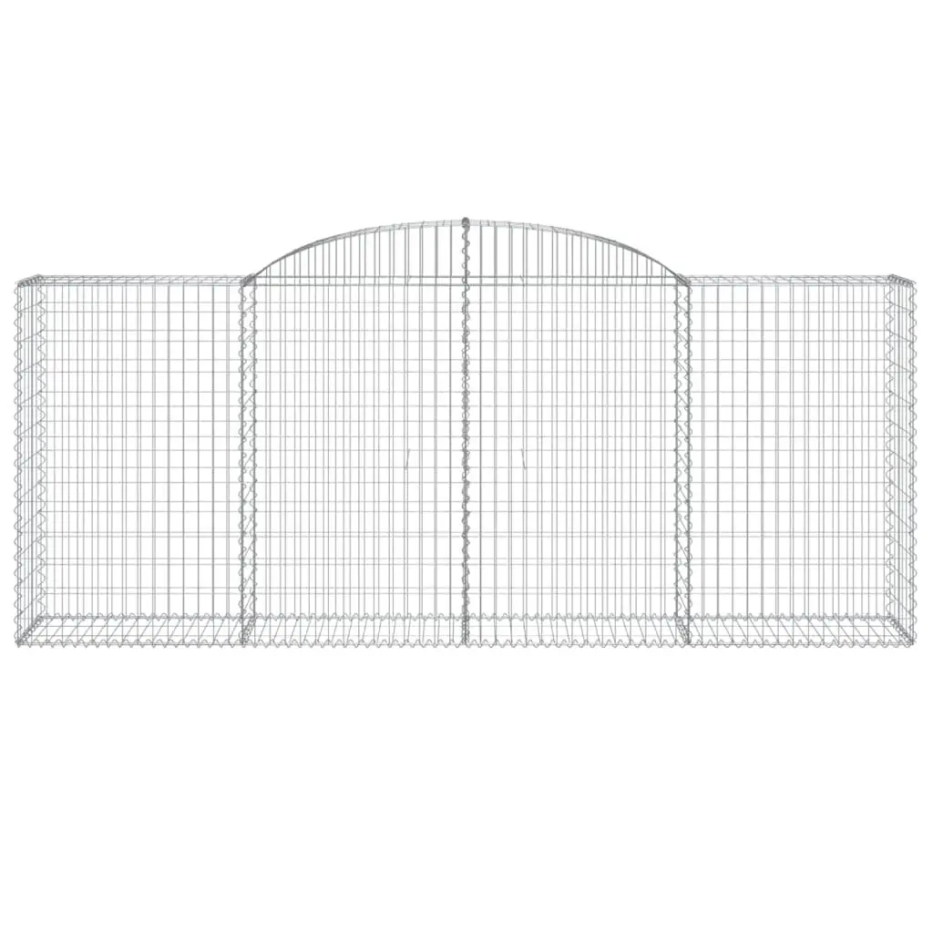Arched Gabion Baskets 3 pcs for Garden Walls