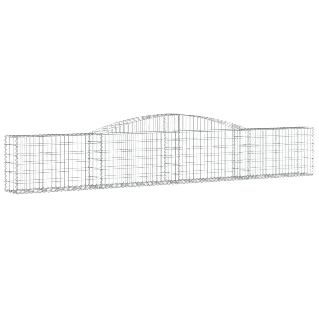 Arched Gabion Baskets 2 pcs 400x30x60/80 cm