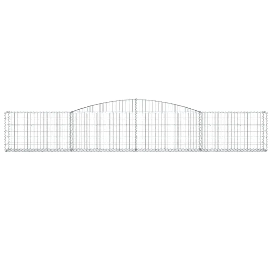 Arched Gabion Baskets 2 pcs 400x30x60/80 cm