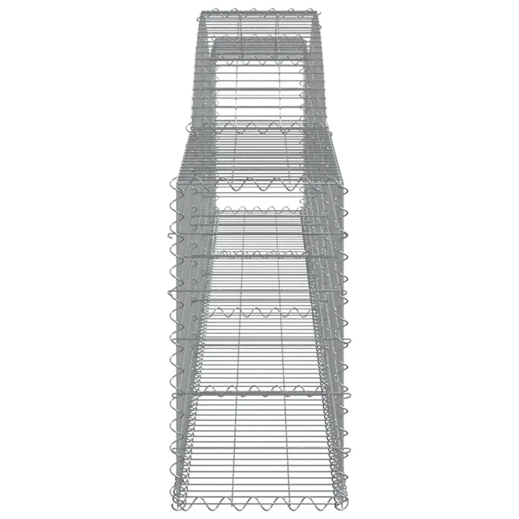 Arched Gabion Baskets 2 pcs 400x30x60/80 cm