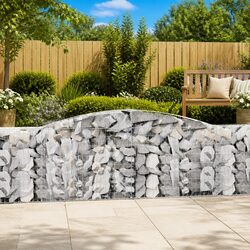 Sturdy Arched Gabion Baskets Set of 3 for Landscaping