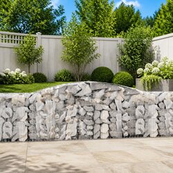 Sturdy Arched Gabion Baskets 4 pcs for Your Garden