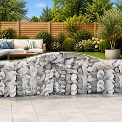 5-Piece Arched Gabion Baskets for Durable Garden Design