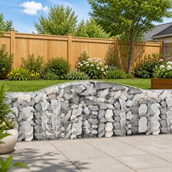 Sturdy Arched Gabion Baskets 2pc for Outdoor Use