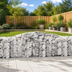 Premium Arched Gabion Baskets 4 pcs 400x30x100/120 cm
