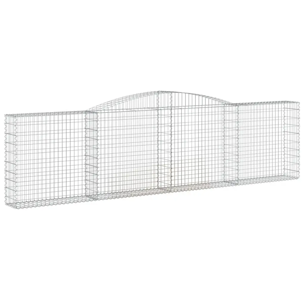 Arched Gabion Baskets 4 pcs 400x30x100/120 cm