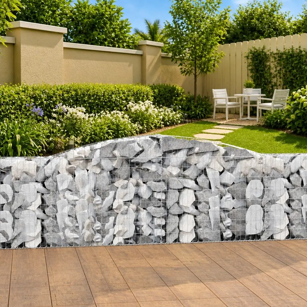 5 pcs Arched Gabion Baskets for Outdoor Use